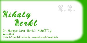 mihaly merkl business card